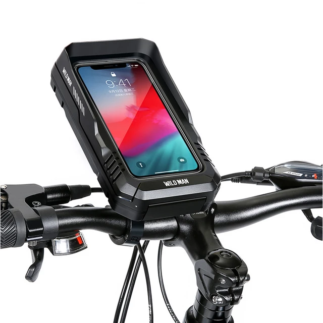 Support de téléphone étanche pour moto et vélo, étui de montage pour  téléphone portable, base d'infraction de rotation à 360 °, sac pour  téléphones portables de 4.7 à 7.2 - AliExpress