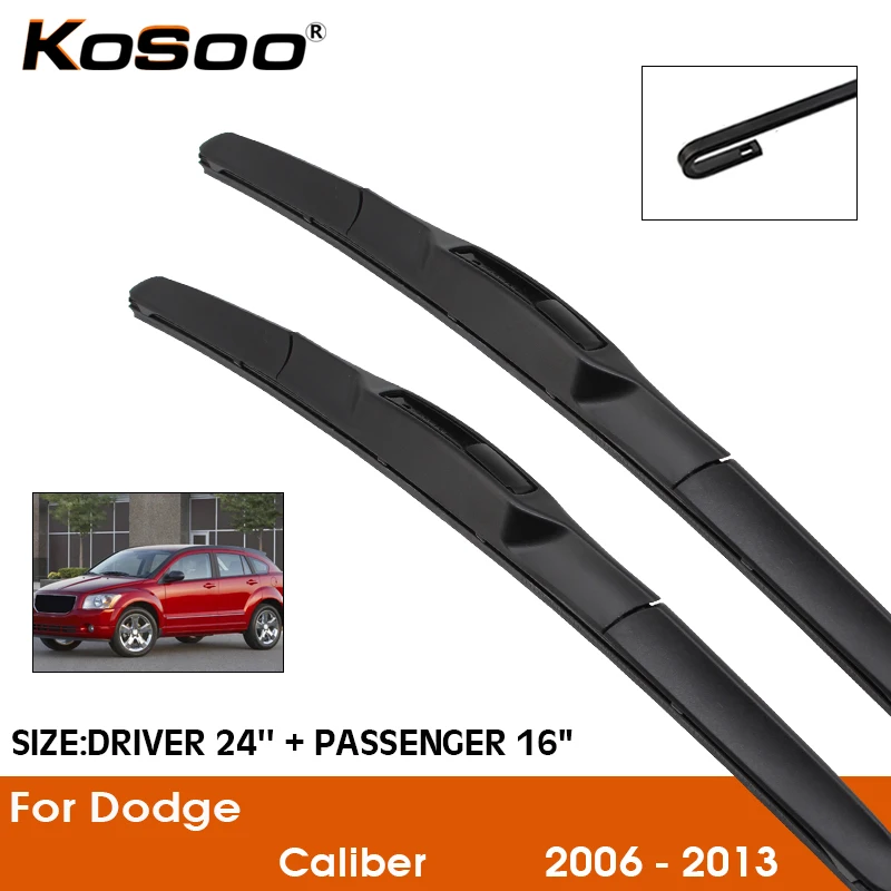 CarWiperForDodgeCaliber20062013WindshieldRubberSiliconRefill