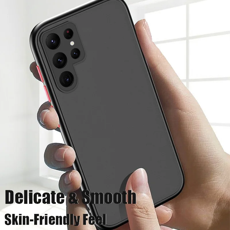 Acrylic Shockproof Matte Clear Case Cover For Samsung S25 S24 S23 Ultra Plus S22 S21 FE A73 A32 A52 A33 A53 A52S 5G A55 A54 Case 6