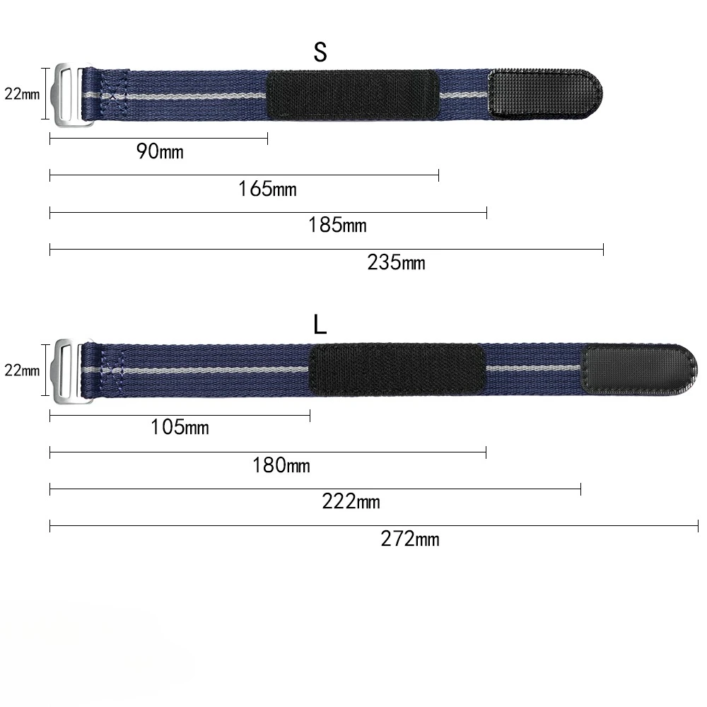 Nylon Sport Watch Strap - Military-Style Canvas Wrist Band