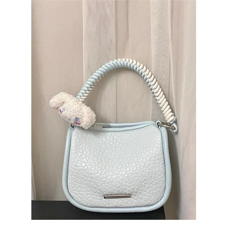 JIAERDI Hot Girls Blue Square Hand Bag Purse Women Harajuku Aesthetic Handle Y2k Crossbody Bags Ladies Retro Messenger Bag 2025