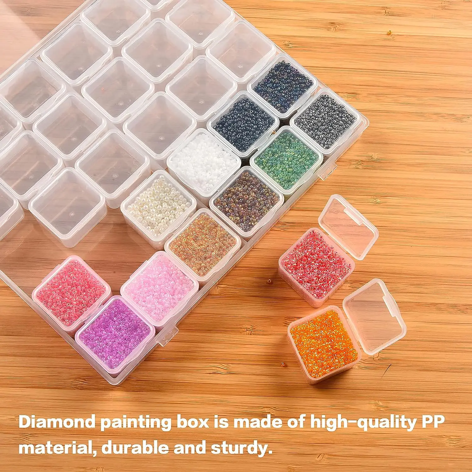 Storage Box Diamond Painting Storage Box 30 Grid Diamond Painting Diamond Box, DIY Art Accessories, Tool Container Accessories, Nail String Jewelry storage box