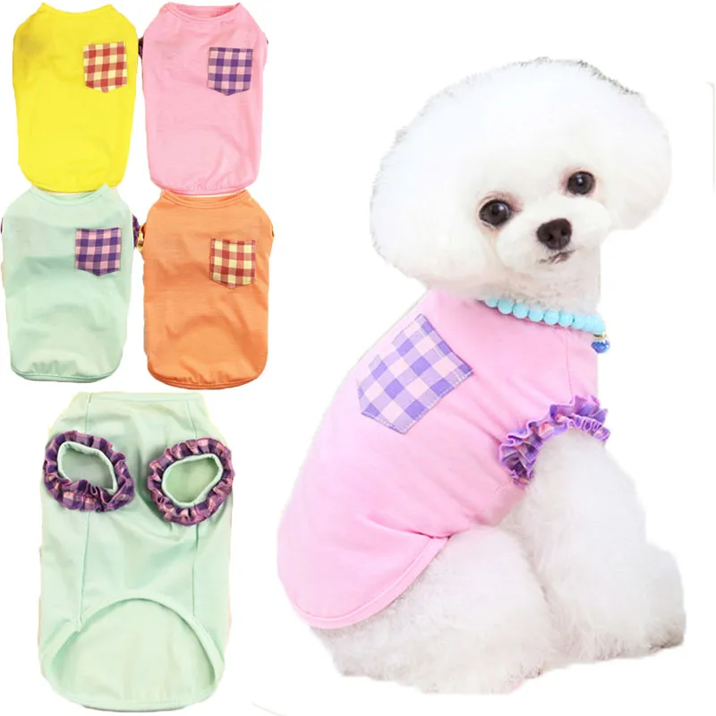 

Short Sleeve Pet Vest Shirt, Dog Clothes, Lace, Hoodies, Puppy, Kitten, Tshirt, Clothing, Shirt for Small Dog, Chiwawa, Summer