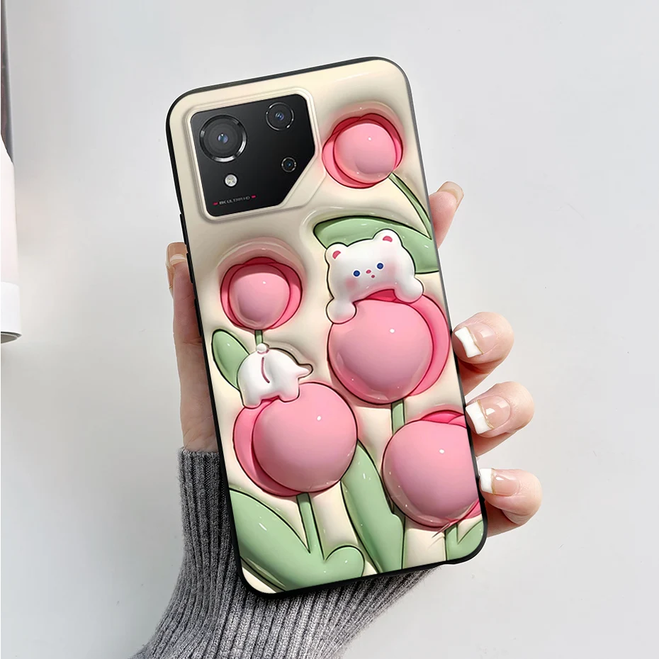 Fashion Marble Shockproof Black Silicone Soft TPU Phone Case