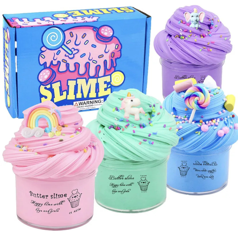 Diy Slime Supplies Fruit Slime Aromatherapy Pressure Children Slime Toy Juguetes An Interesting Piece Of Mud Toys For Kids 2