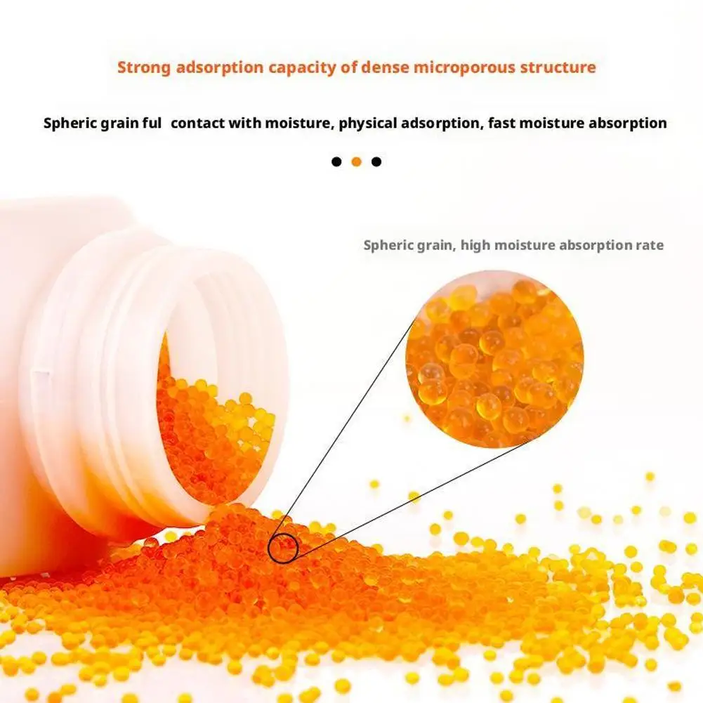 Reusable Silica Gel Desiccant Moisture Absorber Blue Orange