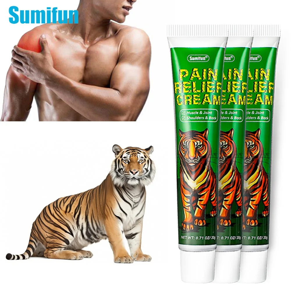 

1/3pcs Tiger Balm Analgesic Cream Knee Joint Ache Massage Ointment Rheumatoid Arthritis Muscle Pain Relief Medical Plaster 20g