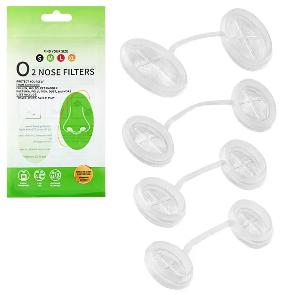 Invisible Nose Air Purifier Filters - Dust-Proof & Anti-Fog Nasal Plugs