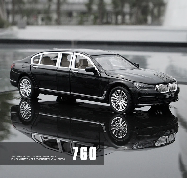 BMW 750iL 模型 シルバー 1/64 Mini GT BMW 7 Series E38 750IL (Aspen Silver Metallic