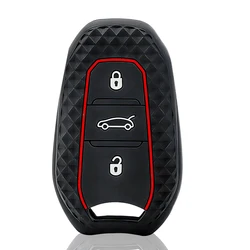 Silicone Car Key Cover Cap for Peugeot, Citroen, and Opel Mokka (Style 2)