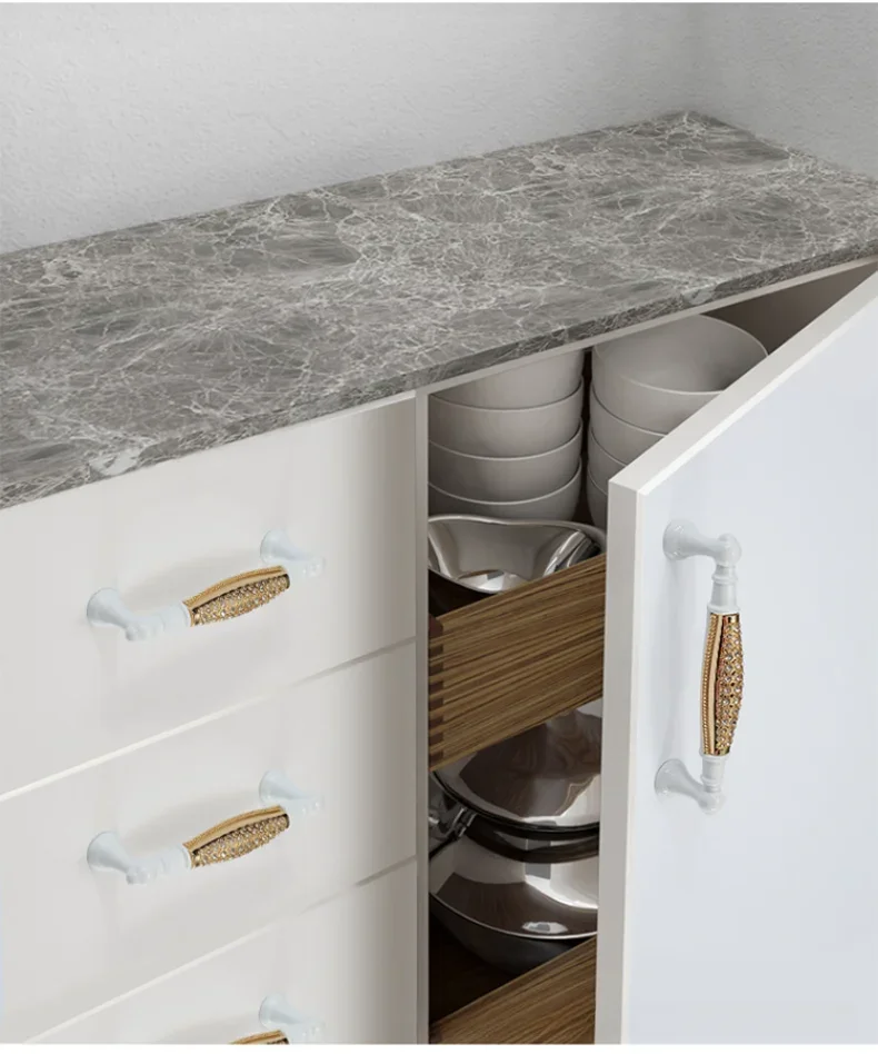 Description Picture 6 of item1pc 96/128mm Furniture Door Handles Cabinet Knobs and Handles Wardrobe Door Pulls Dresser Drawer Kitchen Cupboard Handle
