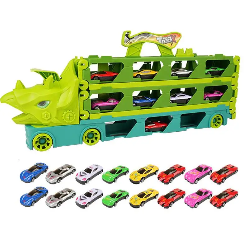 

Car Transporter Truck Toy Transporter Carrier Toy Portable Transport Truck Car Toys Carrier Toy Trucks Birthday Gift For Girls