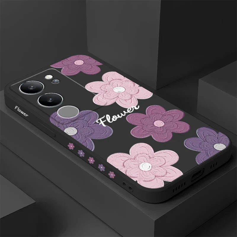 Elegant Mottled Flowers Phone Case - Vibrant & Stylish Design