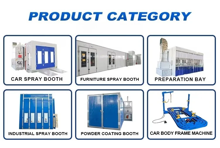 CE Certified Car Paint Booth LED Lighting with Lamps Electric Heating System for