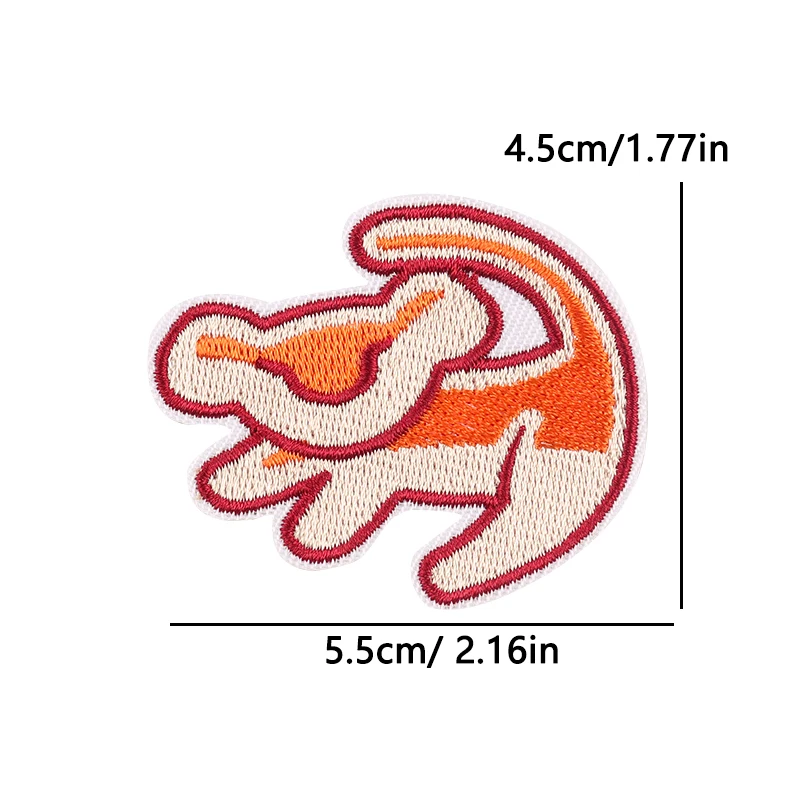 Animal Cat Possum Fox Patch Cartoon Embroidery Patch Iron On Patches For Clothing Thermoadhesive Patches On Clothes Sewing Badge