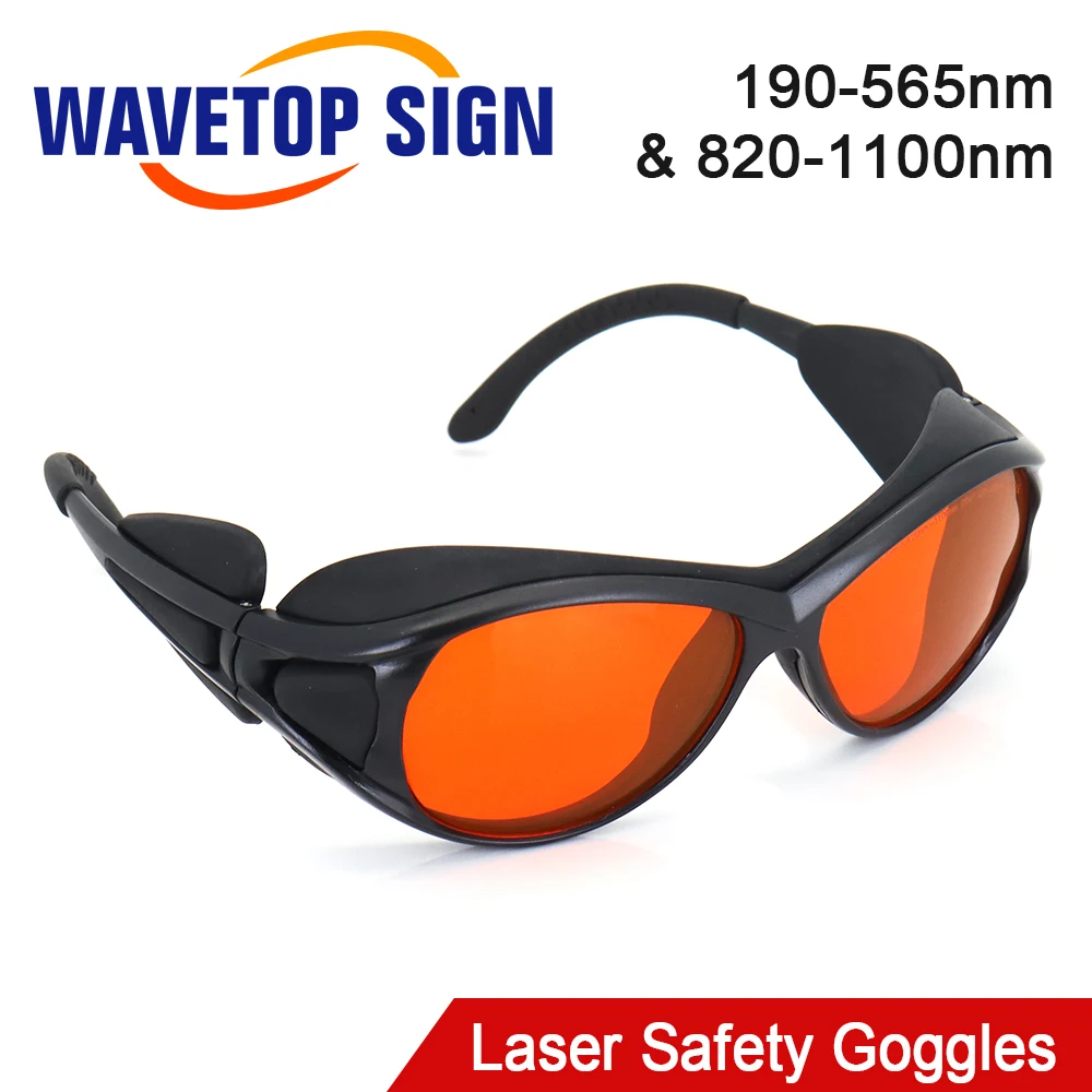 WaveTopSign Laser Safety Goggles 190 565nm & 820 1100nm OD4+ Shield Protective Glasses