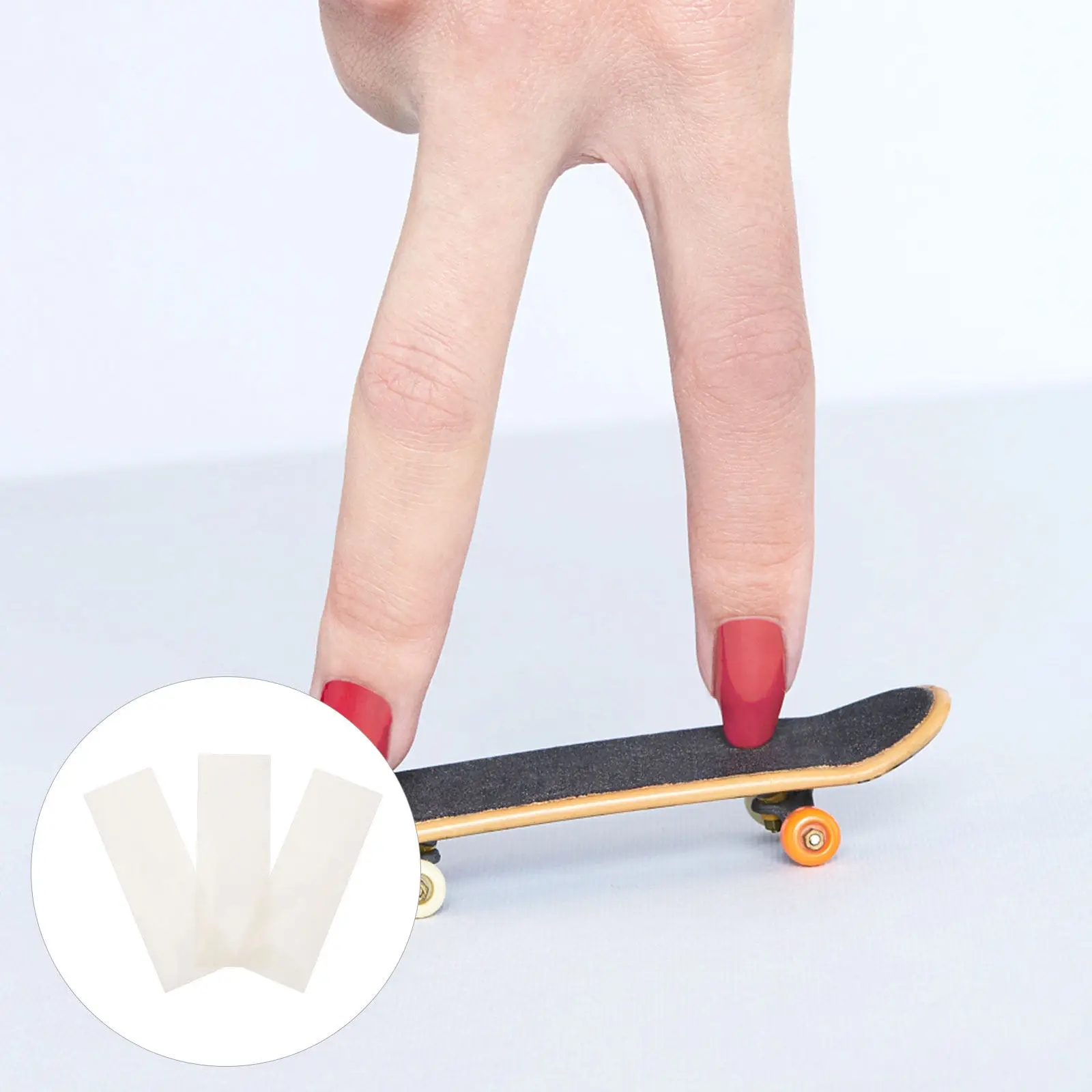 3 시트 전문가용 핑거보드 테이프 미니 스케이트보드 쿠셔닝 및 편안함을 위한 자가 접착식 미끄럼 방지 폼 그립 스티커