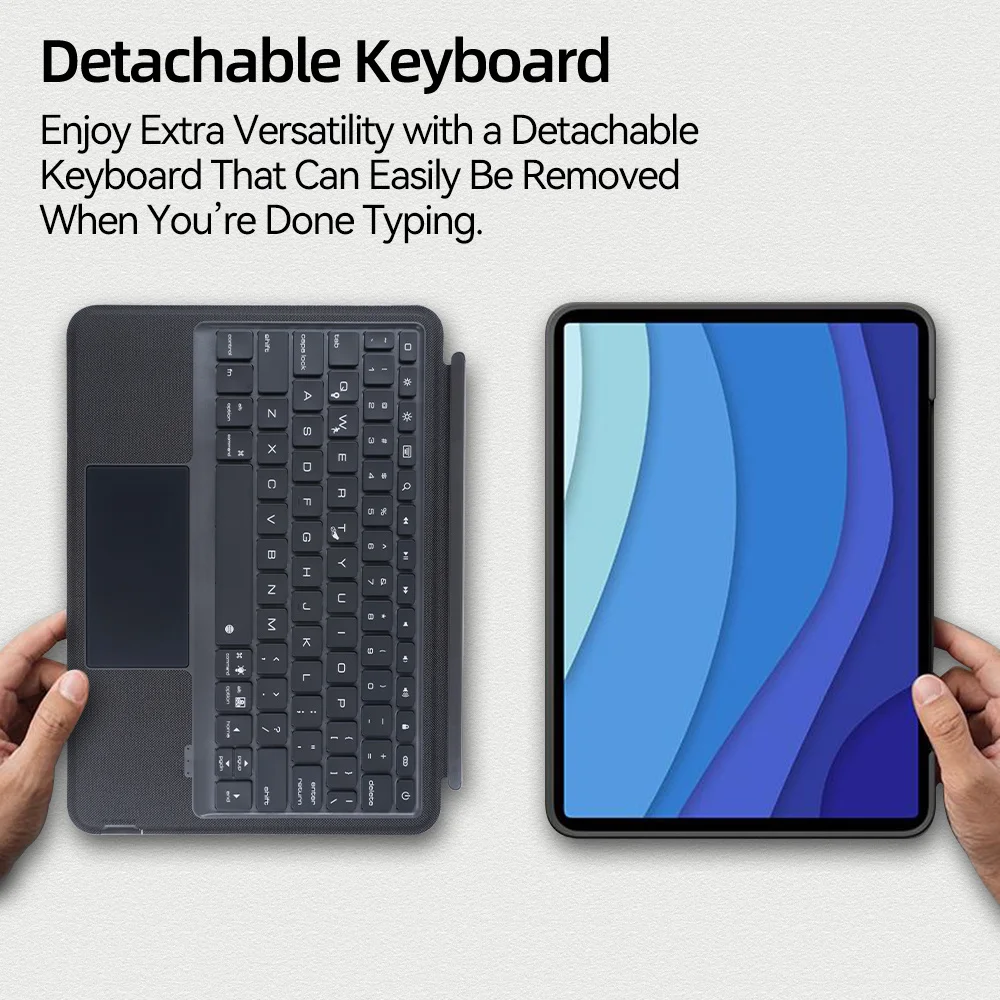 Magic Keyboard for iPad Pro 11in 2nd 3rd 4th Keyboard Case with Backlight for iPad 10.2 7th 8th 9th Air 10.9 5th 4th 10.5 Cover - Image 4