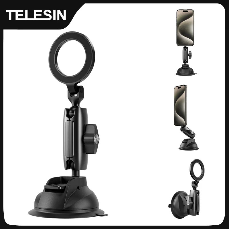 Magnetic Car Phone Holder Suction Cup 360&deg; Adjustable Car Mount Stand For Mobile Phone Iphone HUAWEI SAMSUNG XIAOMI