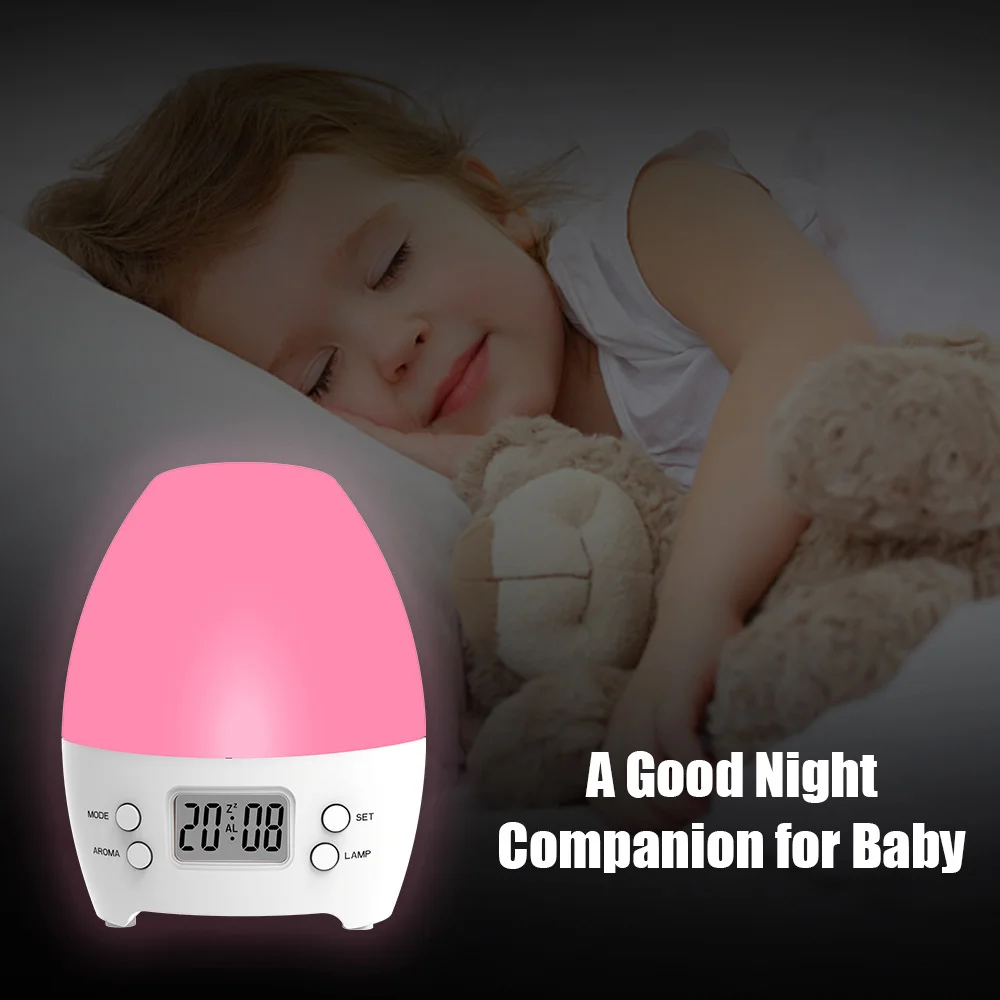 HOT 3-in-1 Alarm Clock Aromatherapy Diffuser Colorful Night Light with LCD Display Screen for Adults Kids&rsquo; Bedroom Gift for kids