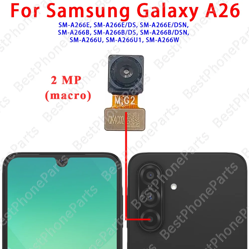High-Quality 13MP Front and 50MP Rear Camera Module with Flex Cable Replacement