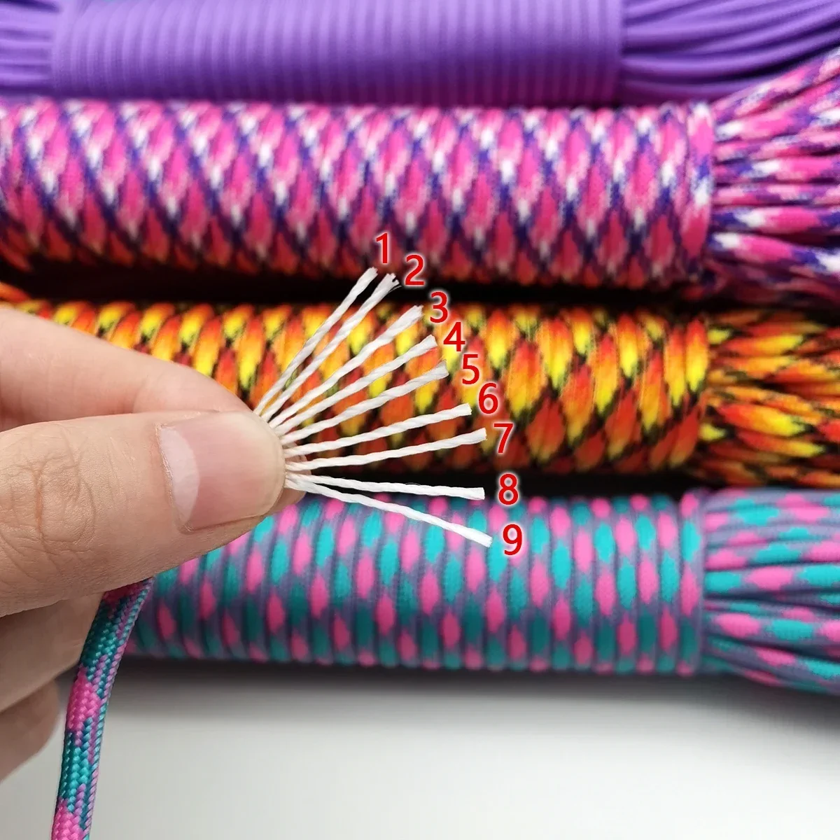 Paracord Rope 4 MM 31 Meters 9 stand Cores Hiking Camping Clothesline DIY Bracelet