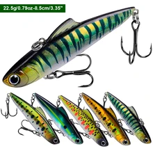 Fishing Lure Pencil VIB Hard Bait 8.5cm/22.5g Carp Fishing Bait Wobbler Sinking Artificial Bait Trolling Fishing Tackle 2 Treble