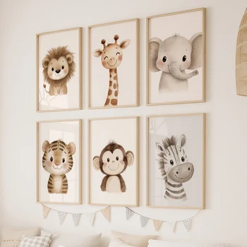 Safari Animal Nursery Posters 1