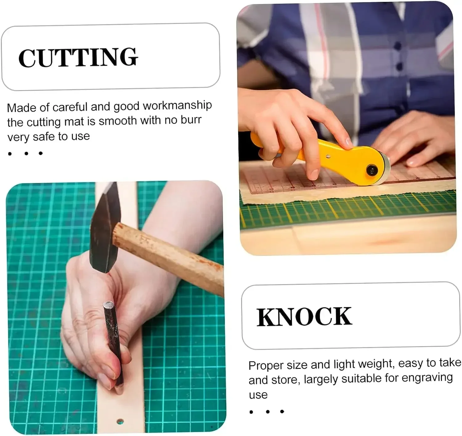 Cutting Mat A3 PVC For Workbench Patchwork Sewing Manual DIY Knife Engraving Leather
