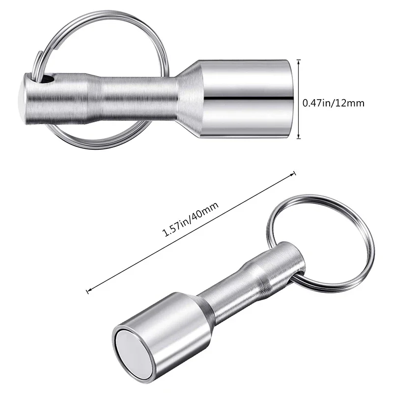 Portable Strong Magnetic Weight Pendant Magnet Metal Identifier Metal Recycling Tester Tools With Key Chain Multifunctional metal magnet keyring