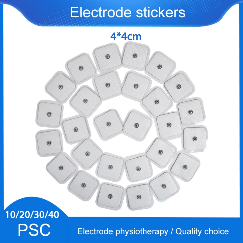 4*4cm Non-woven Self Adhesive Replacement Electrode Pad for Tens Digital Machine Massager 4*4cm Nerve Stimulator massage tool ball massager massage gel pads electrode lead wires
