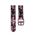 12 black pink flower