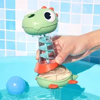 Bath Bathtub Toys for Baby Rotatable Waterwheel Children Bathroom Water Play Games Fun Bath Toys for Kids Toddlers 1 2 3 4 Years 1