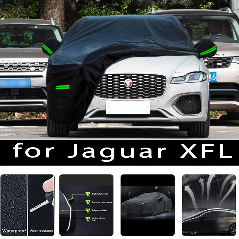 

For Jaguar XFL Outdoor Protection Full Car Covers Snow Cover Sunshade Waterproof Dustproof Exterior Car accessories