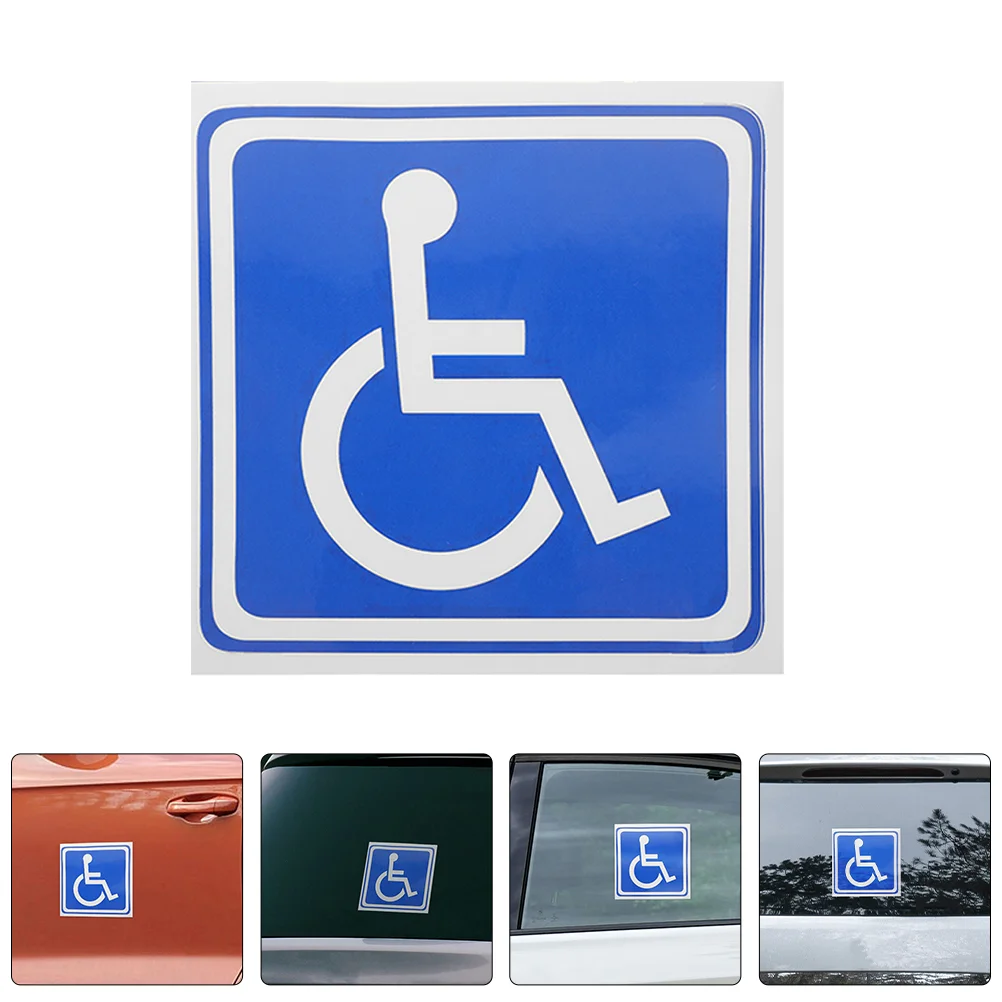 Disabled Signage for Car Wheelchair Stickers Cars Window Handicapped Tag Parking inside Symbol Labels 6 Sheets