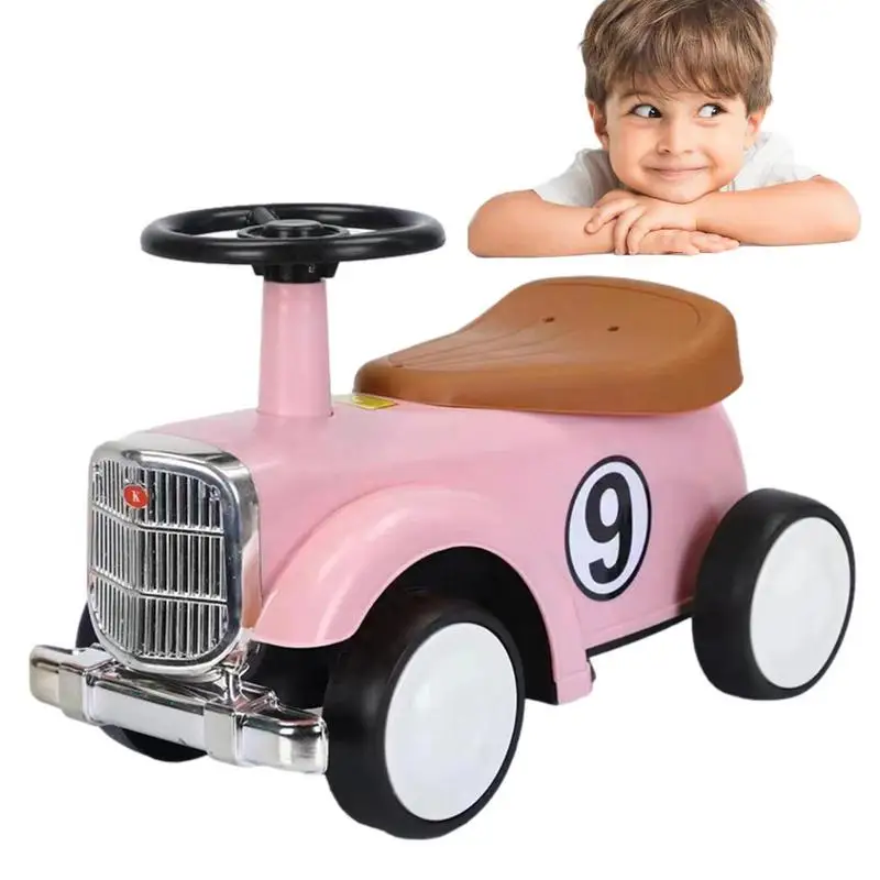 

Newest Car For Toddlers To Ride Kids Toddler Retro Ride On Car Push Toy Car For Children Over 9 Months Babyshower Birthday Gift