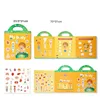 Reusable Cartoon Sticker Book for Kids Multiple Scenos DIY Puzzle Game Educational Learning Classic Toys for Child Age 2-4 Gifts 2