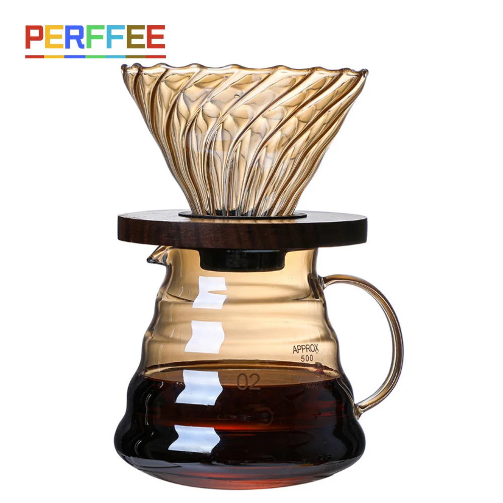 Despeje Sobre O Café Conjunto V02 Dripper 600ml Servidor De Café V60