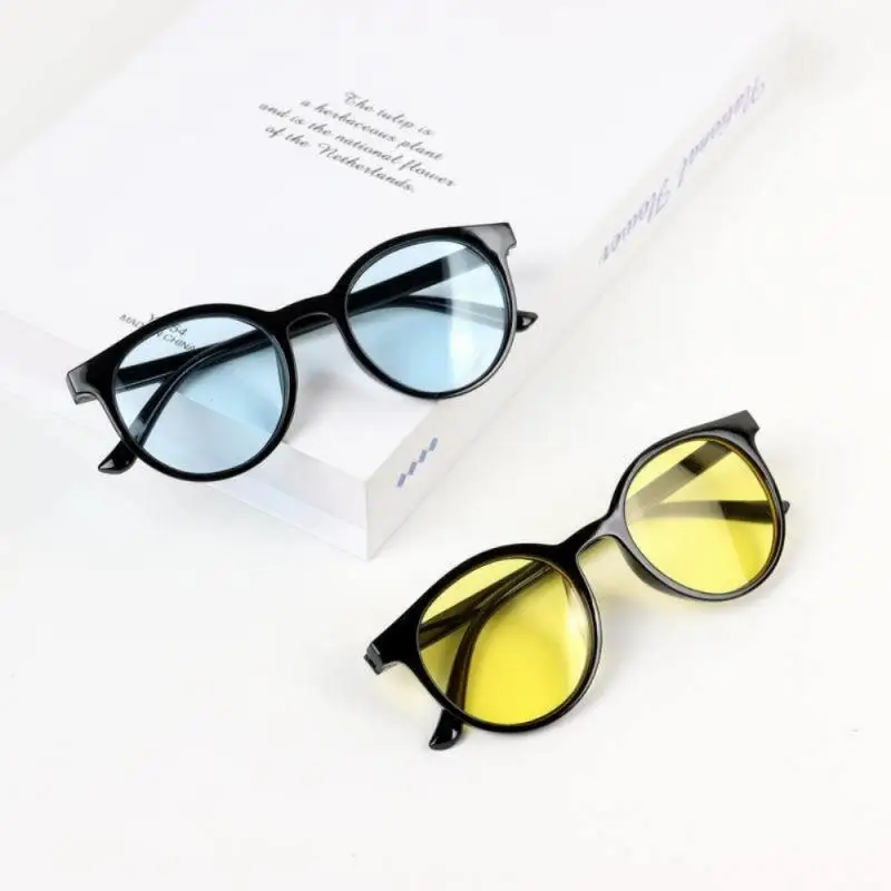 Children' Sunglasses Boys Girls Fashion Trendy Baby Sun Glasses UV Resistant Korean Version Round Frame Eyewear Outdoor Cycling