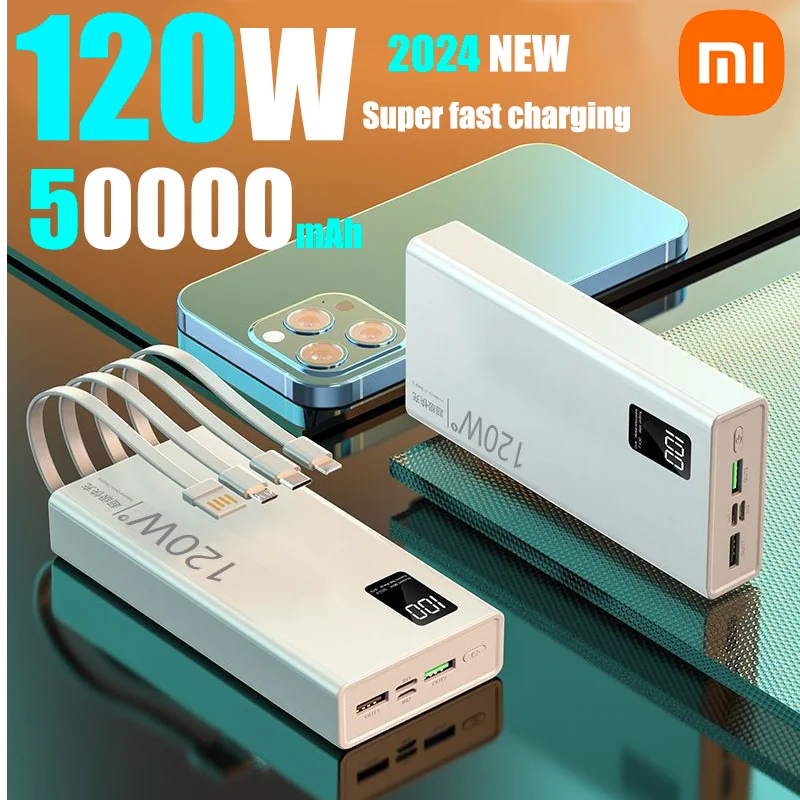 

Внешний аккумулятор Xiaomi 4 в 1, 120 Вт, 50000 мАч