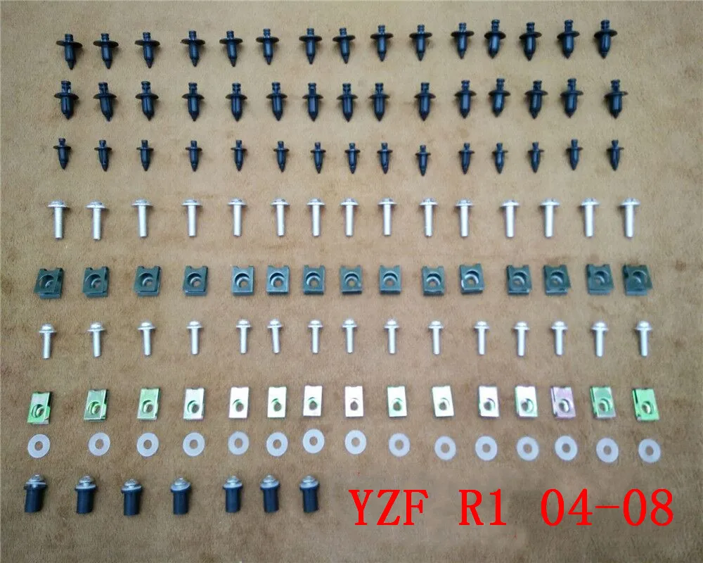 

Fairing Bodywork Kit Bolts Screws Fit For YAMAHA YZF R1 2004-2008