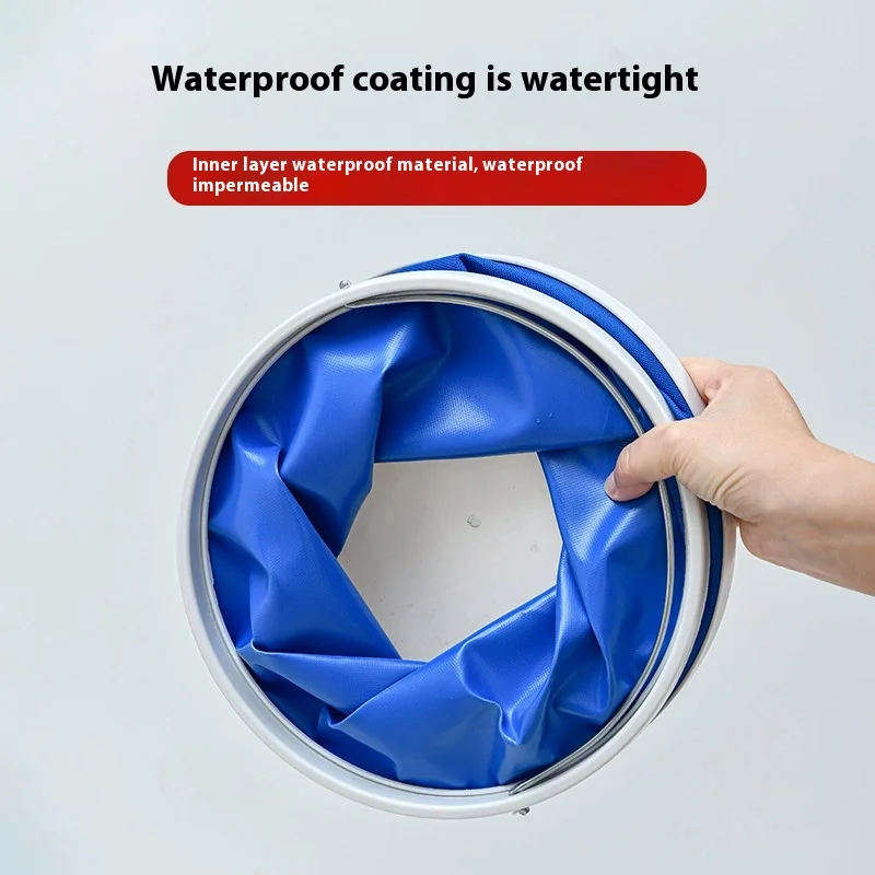 Portable Folding Car Water Bucket Versatile for Outdoor Barbecuing Fishing and Car Washing Easy to Store