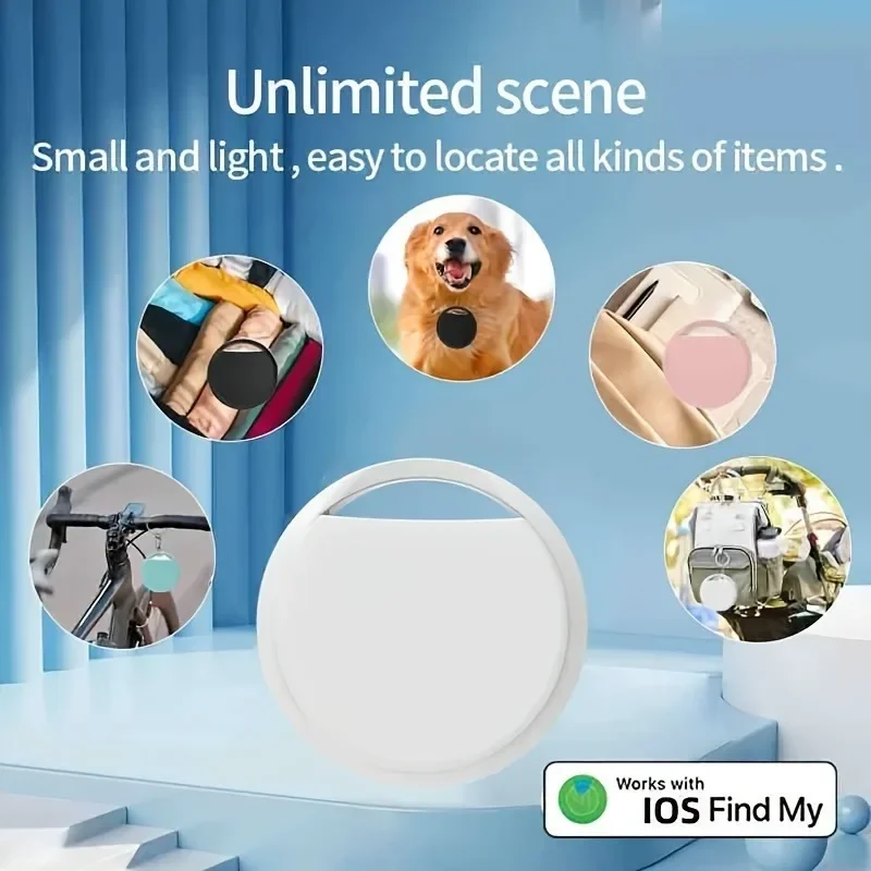 Bluetooth GPS Pet Smart Anti-lost Tracker, Real-time Locator, Key Wallet Luggage, Smart Tag for Apple Find My (iOS Only)