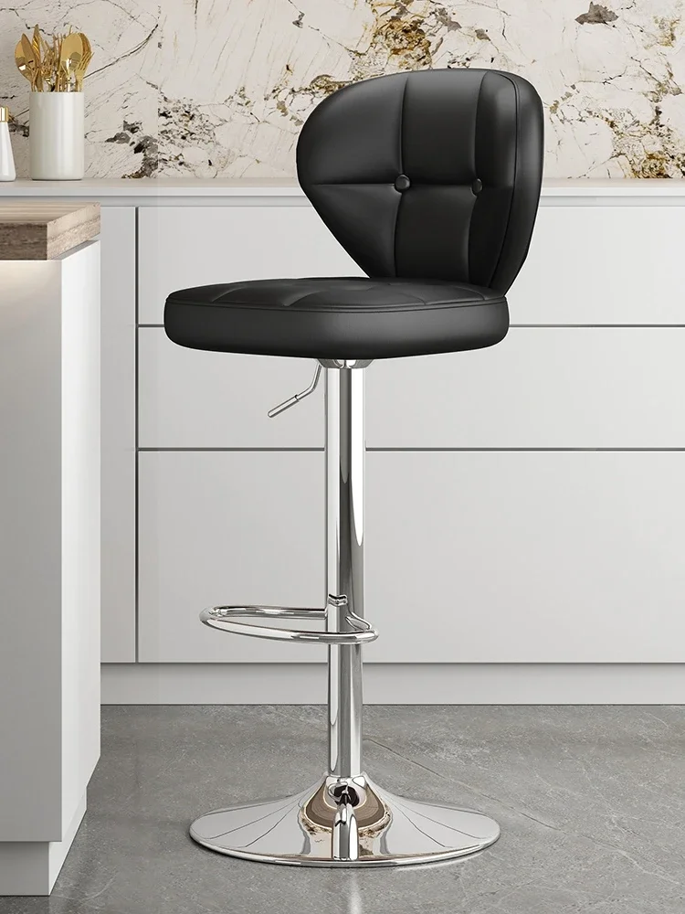 

Swivel Bar Chair Backrest Modern Simple Sexy Luxury Height Adjustable Bar Stool High Stool Dining Chairs Kitchen Bar Furniture