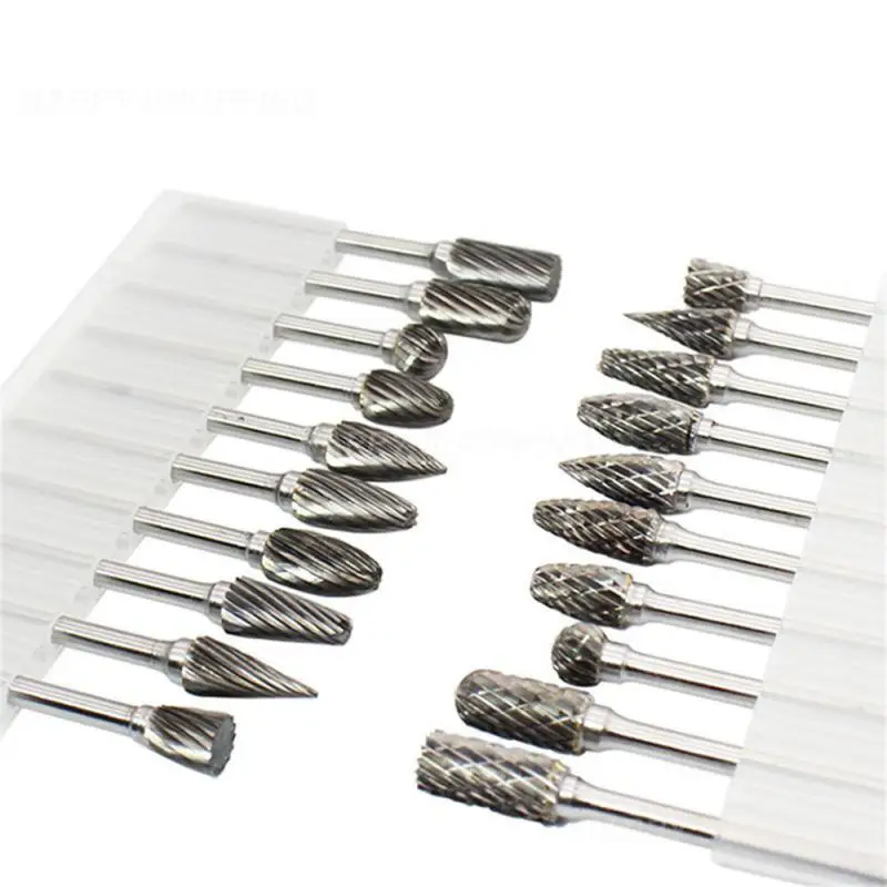 

Shank Tungsten Carbide Burs Drill Bits for Metal Milling Cutter Carbide Electric Rotary Tools Dremel Woodworking Accessory
