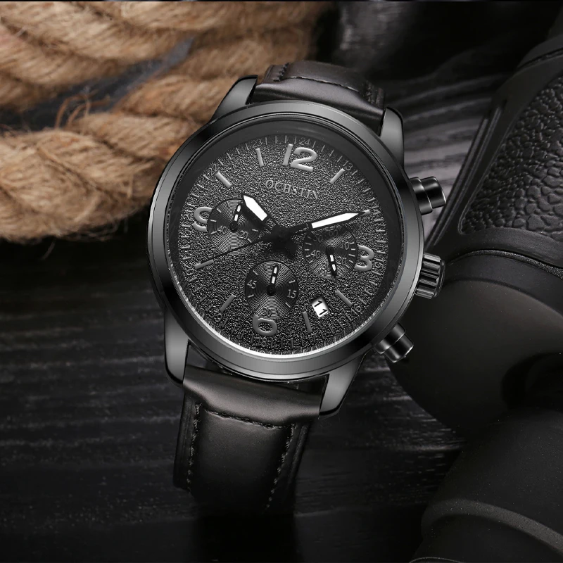 OCHSTIN Personalized Trend Hot Model Legend Series 2024 Men's Quartz Watch Wristwatch Multifunction Quartz Movement