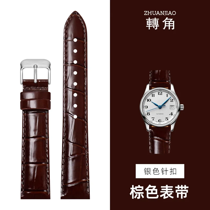 Luxurious Glossy Genuine Leather Watchband – Premium Top Layer Cowhide Strap