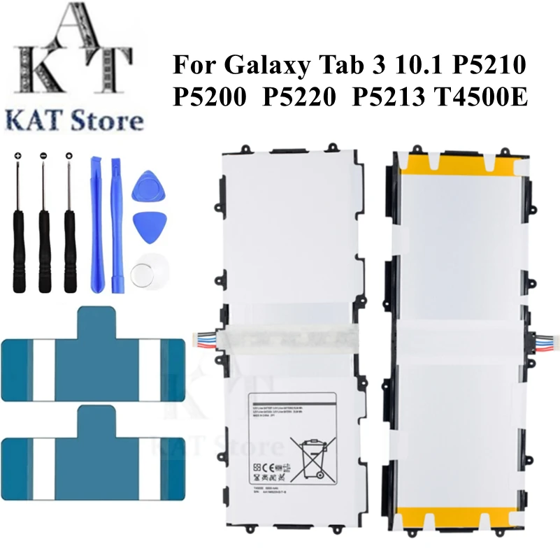 Batteria Per Tablet T4500E 4500Mah Per Samsung Galaxy Tab 3 10.1 P5210 P5200 P5220 P5213 Ricambio