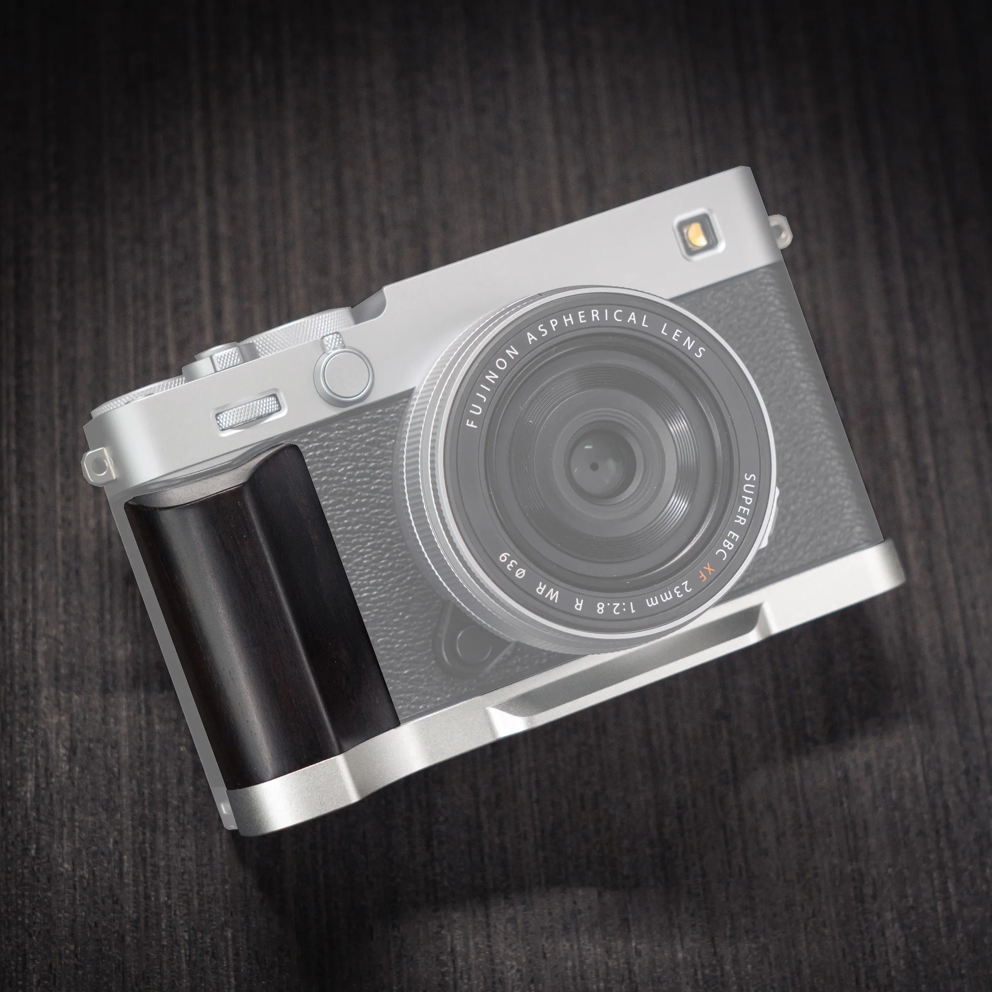 手作り木製カメラハンドグリップ L プレートクイックリリースホルダー