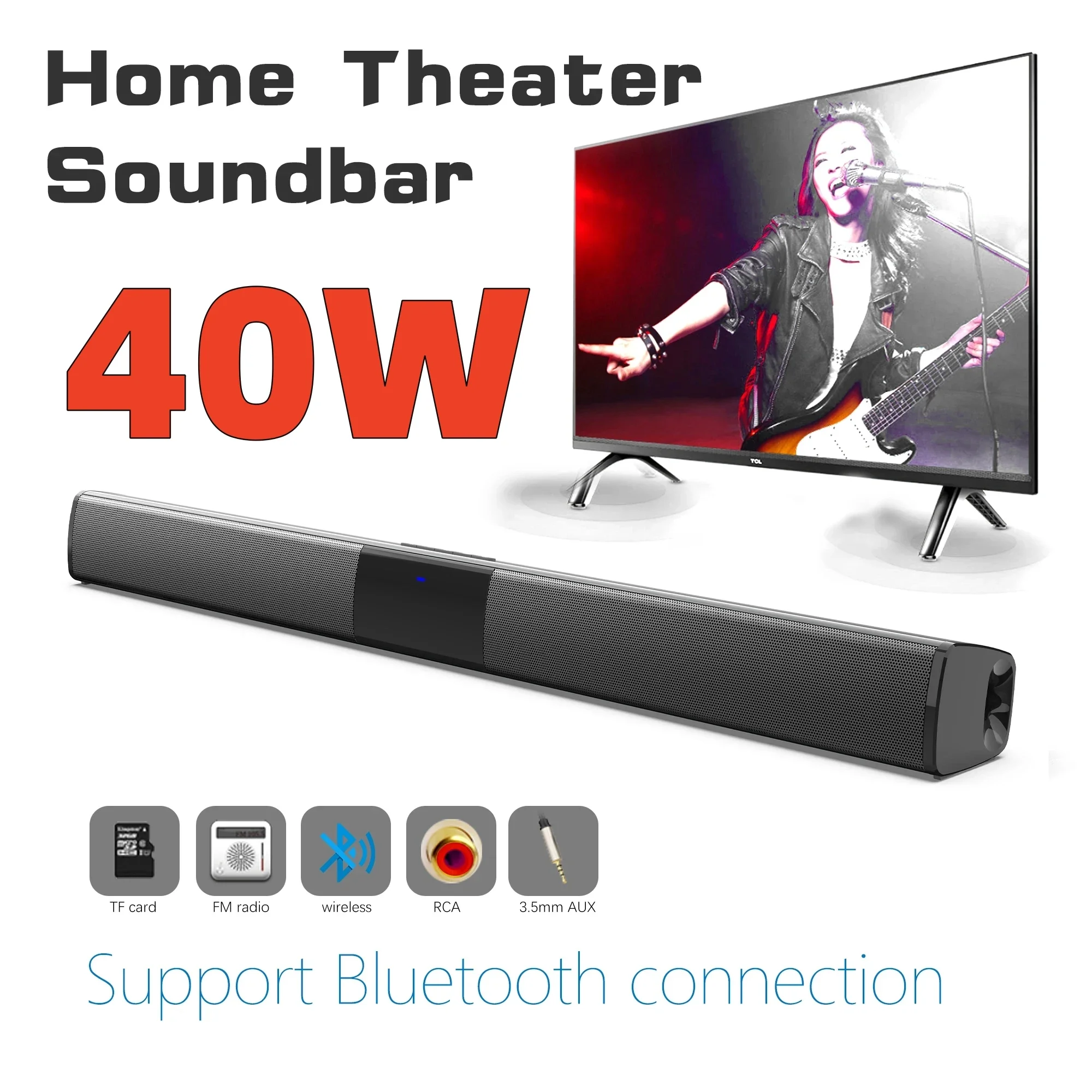 Altoparlanti Bluetooth Altoparlanti Per Computer Per Tv Soundbar Box Subwoofer Radio Music Center Boom Box Colonna Sistema Audio Home Theater